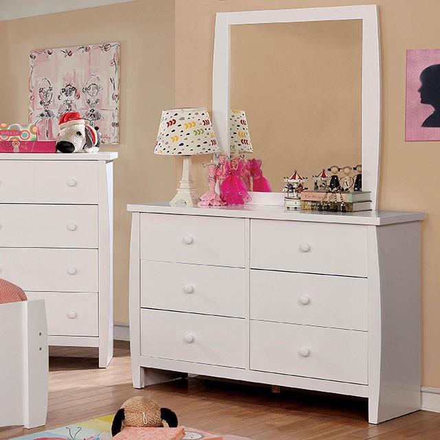 Furniture of America Marlee 6-Drawer Dresser CM7651WH-D IMAGE 2