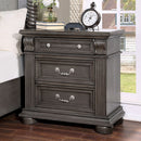  Furniture of America Esperia 3-Drawer Nightstand CM7711GY-N IMAGE 1