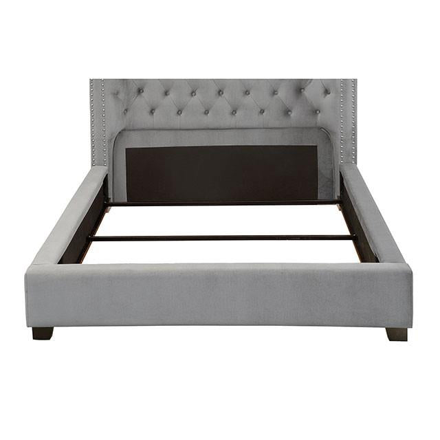 Furniture of America Cayla California King Upholstered Platform Bed CM7779GY-CK-BED-VN IMAGE 6