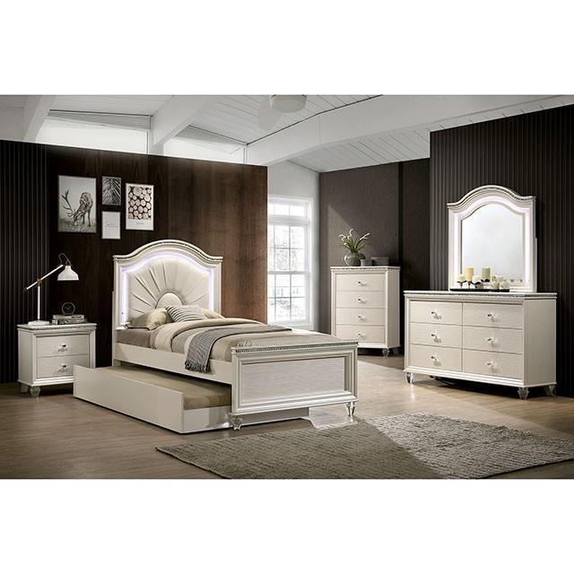 Furniture of America Allie Full Upholstered Panel Bed CM7901F-BED IMAGE 2