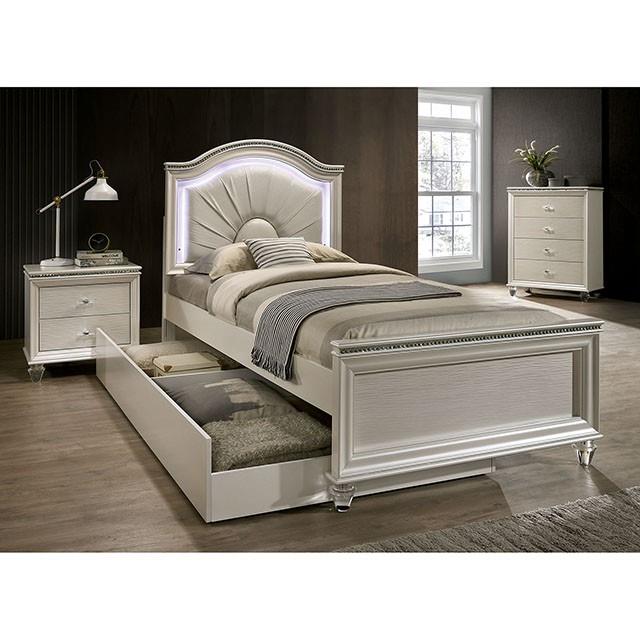 Furniture of America Allie Full Upholstered Panel Bed CM7901F-BED IMAGE 3