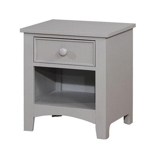 Furniture of America Caren 1-Drawer Kids Nightstand CM7905GY-N IMAGE 1