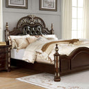  Furniture of America Theodor California King Upholstered Poster Bed CM7926CK-BED IMAGE 1