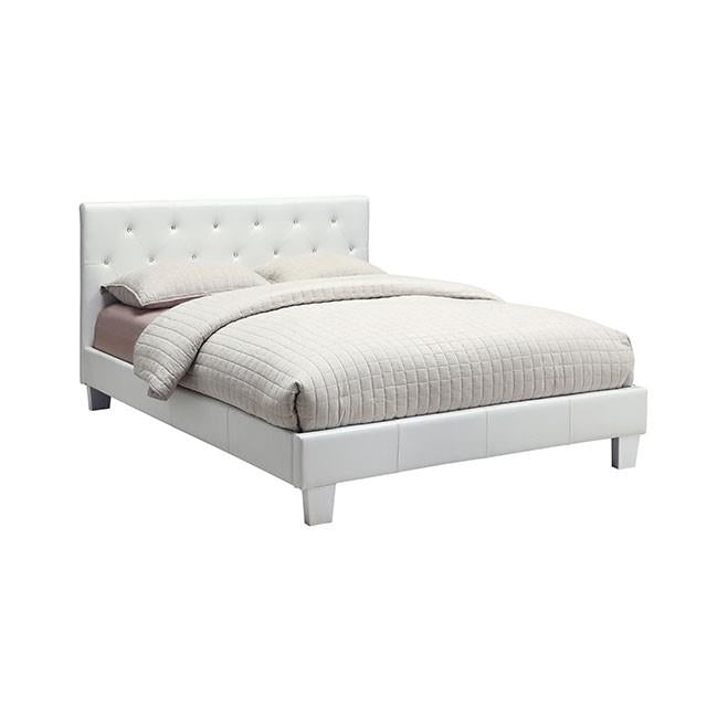 Furniture of America Velen King Upholstered Platform Bed CM7949WH-EK-BED-VN IMAGE 5