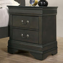  Furniture of America Louis Philippe CM7966GY-N Night Stand IMAGE 1