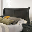  Furniture of America Louis Philippe Twin Sleigh Bed CM7966GY-T-BED IMAGE 4