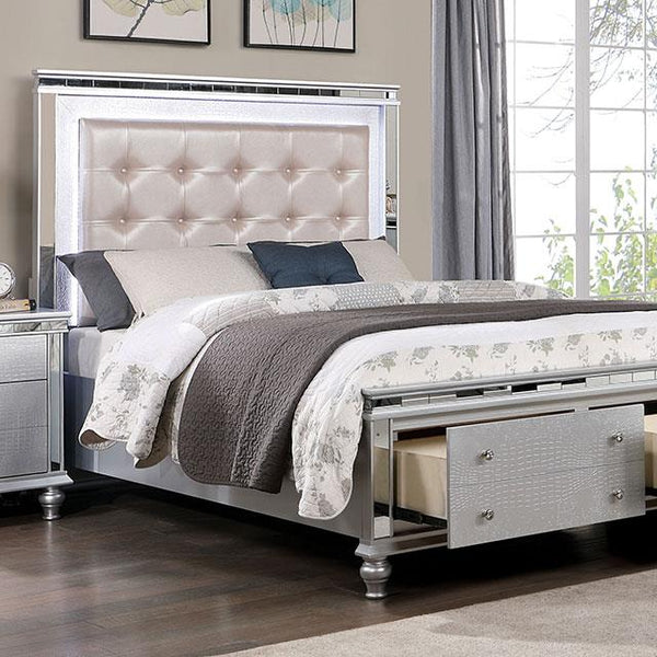 Furniture of America Bellinzona California King Upholstered Panel Bed with Storage CM7992CK-BED IMAGE 1