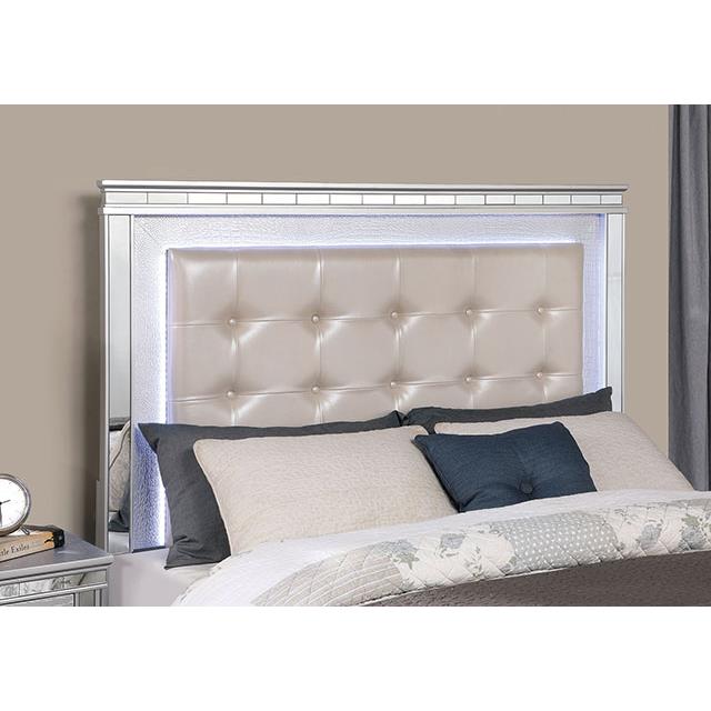 Furniture of America Bellinzona California King Upholstered Panel Bed with Storage CM7992CK-BED IMAGE 4