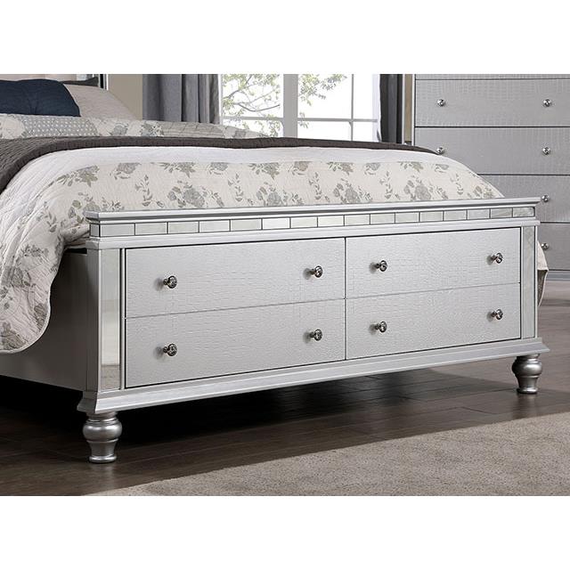 Furniture of America Bellinzona California King Upholstered Panel Bed with Storage CM7992CK-BED IMAGE 5