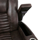  Furniture of America Abrielle Power Leather Look Recliner CM9902-CH IMAGE 2