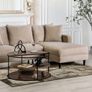  Furniture of America Koniz Fabric Sectional EM6752BG-SECT IMAGE 1