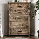  Furniture of America Woodburn 5-Drawer Chest EM7071BR-C IMAGE 3