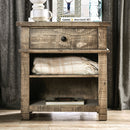  Furniture of America Woodburn 1-Drawer Nightstand EM7071BR-N IMAGE 3