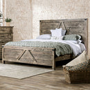  Furniture of America Woodburn Queen Bed EM7071BR-Q-BED IMAGE 1