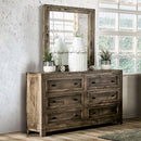  Furniture of America Oakridge 6-Drawer Dresser EM7074BR-D IMAGE 1