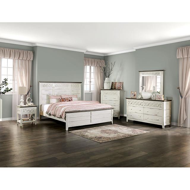 Furniture of America Myrtlemoore Queen Panel Bed EM7079IV-Q-BED IMAGE 2