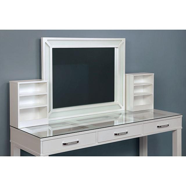 Furniture of America Stephanie Vanity Set FOA-DK5685WH-PK IMAGE 3