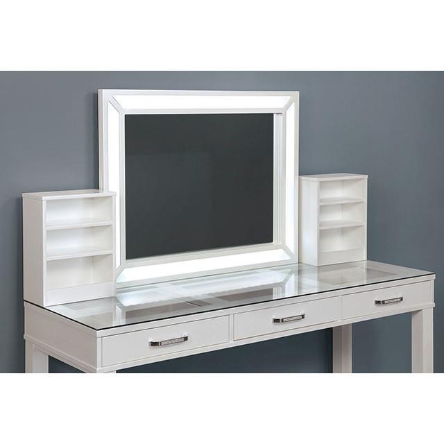 Furniture of America Stephanie Vanity Set FOA-DK5685WH-PK IMAGE 4