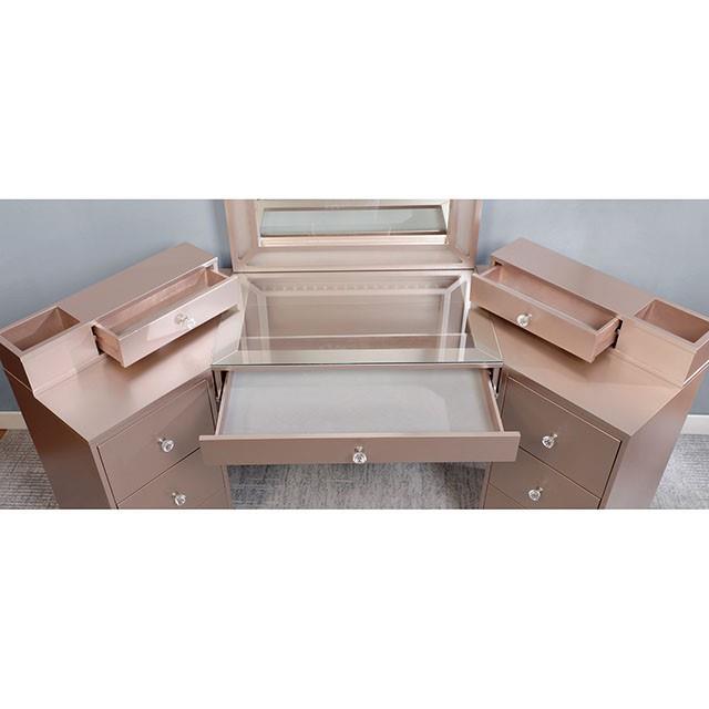 Furniture of America Tracie Vanity Set FOA-DK5686PK-PK IMAGE 3