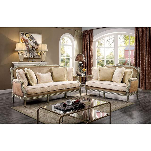 Furniture of America Langleben Stationary Fabric Loveseat FOA6782-LV IMAGE 2