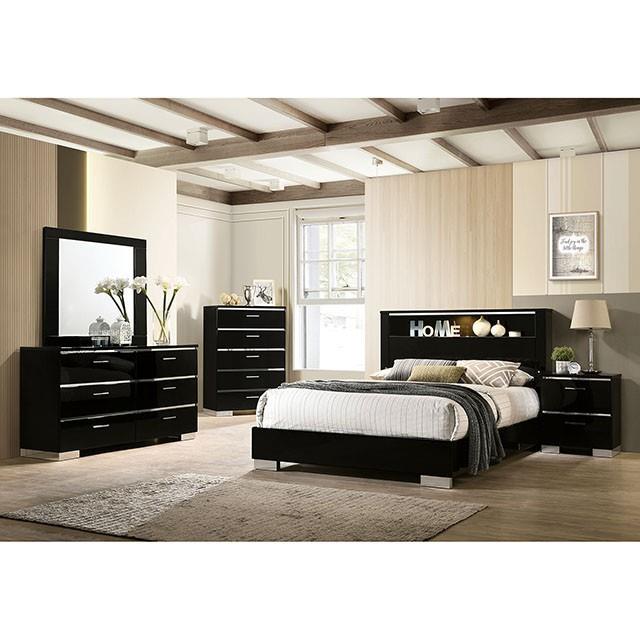 Furniture of America Carlie California King Bookcase Bed FOA7039CK-BED IMAGE 2