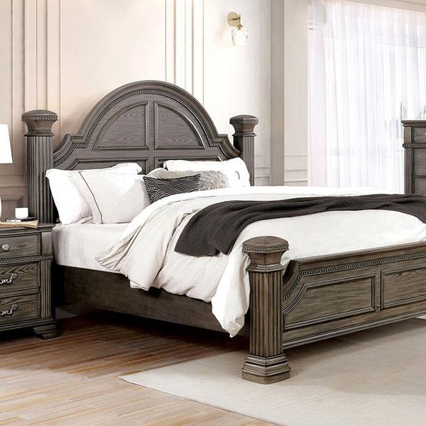 Furniture of America Pamphilos California King Poster Bed FOA7144GY-CK-BED IMAGE 1