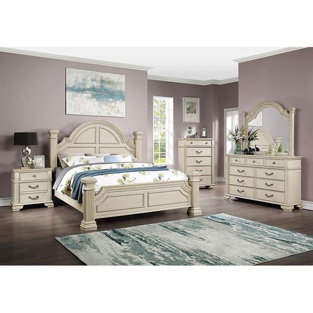 Furniture of America Pamphilos 9-Drawer Dresser FOA7144WH-D IMAGE 2