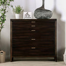  Furniture of America Laurentian 5-Drawer Chest FOA7514C IMAGE 1