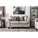  Furniture of America Aleah Stationary Fabric Loveseat SM4110-LV IMAGE 1