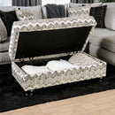  Furniture of America Pasquale Fabric Ottoman SM5150-OT IMAGE 3