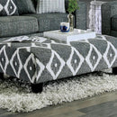 Furniture of America Basie Fabric Ottoman SM5156-OT IMAGE 1