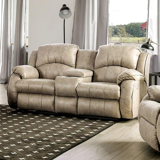 Furniture of America Elton Power Reclining Fabric Loveseat SM7804-LV IMAGE 1