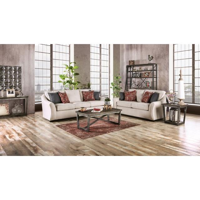 Furniture of America Jarrow Stationary Fabric Sofa SM8003-SF IMAGE 2