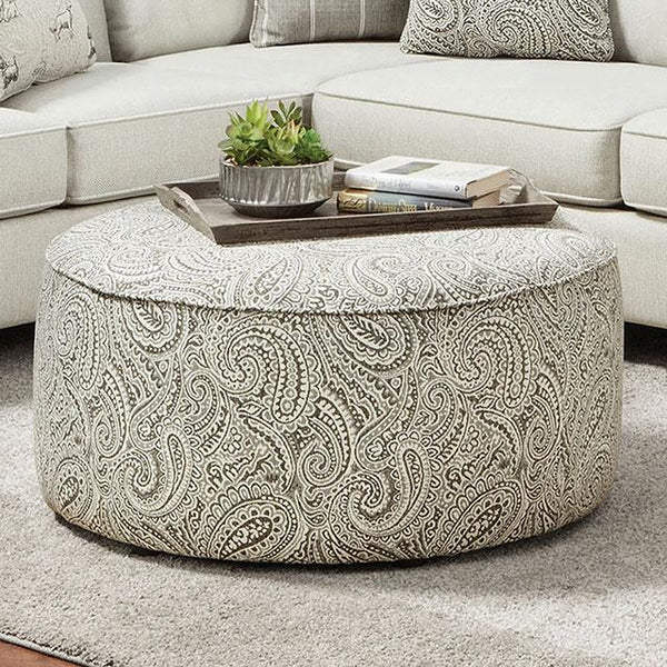 Furniture of America Pocklington Fabric Ottoman SM8188-OT IMAGE 1