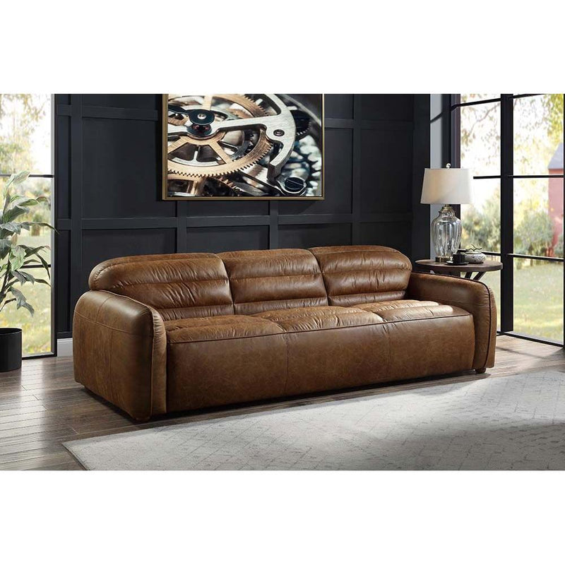 Acme Furniture Rafer Stationary Leather Sofa LV01020 IMAGE 6