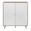 Acme Furniture Gencho AC01069 Cabinet - White and Oak IMAGE 2