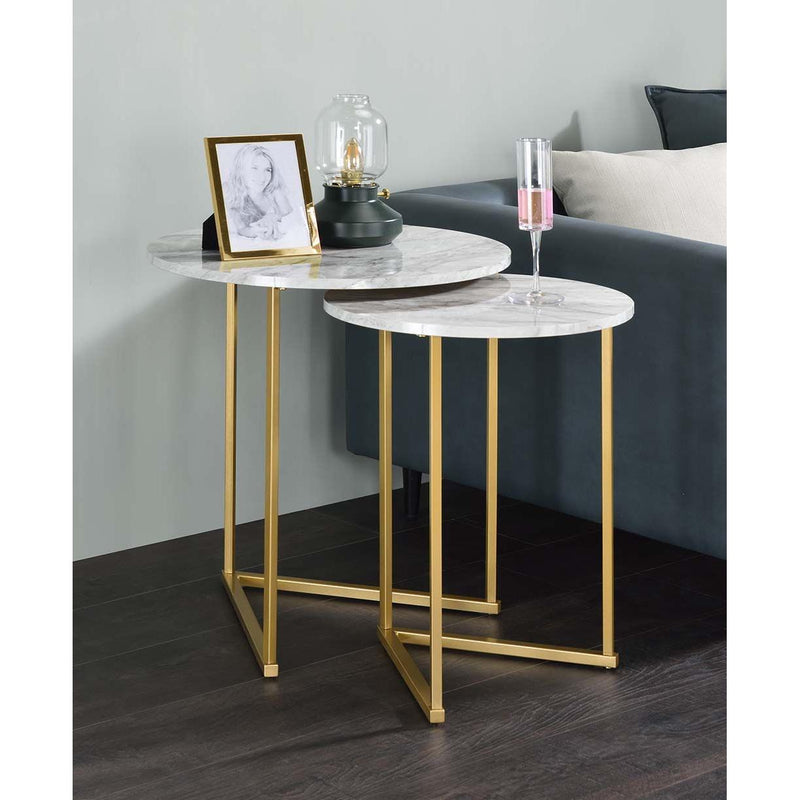 Acme Furniture Garo Nesting Tables LV01087 IMAGE 4