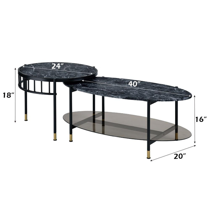 Acme Furniture Silas LV01088 Nesting Coffee Table Set IMAGE 5