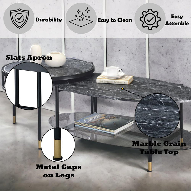 Acme Furniture Silas LV01088 Nesting Coffee Table Set IMAGE 6
