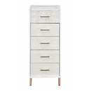 Acme Furniture Myles AC01168 Jewelry Armoire - White & Champagne IMAGE 3