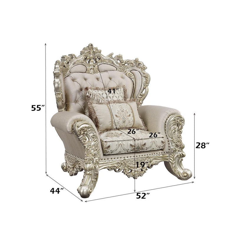 Acme Furniture Danae LV01195 Chair with 2 Pillows IMAGE 9