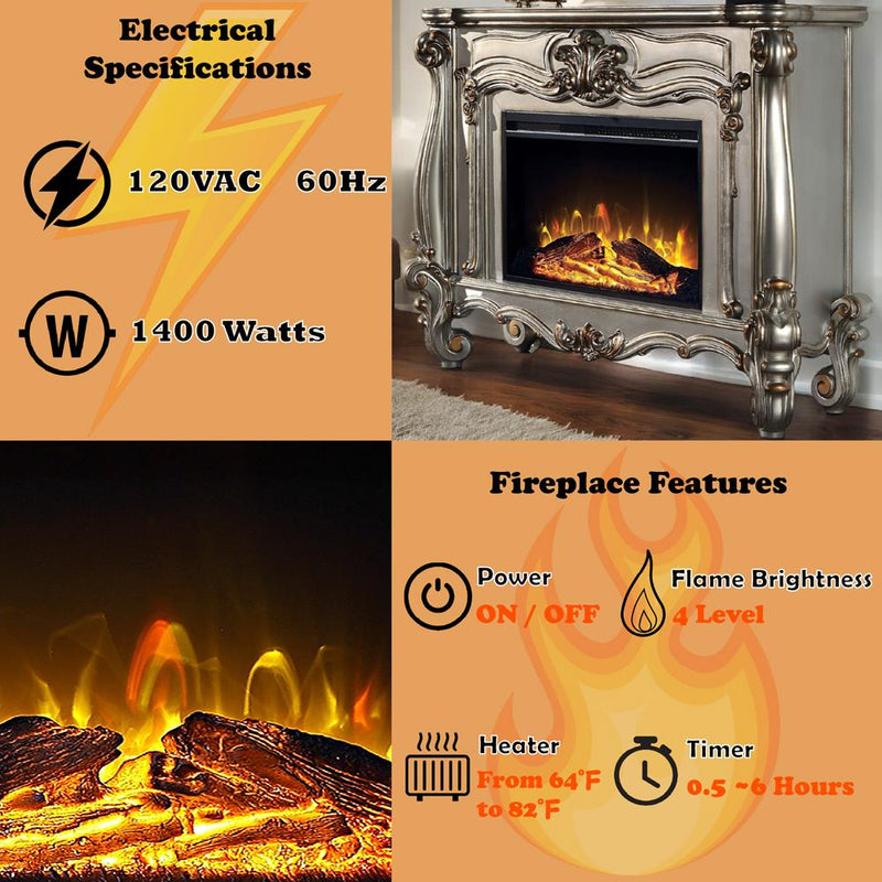 Acme Furniture Versailles AC01314 Fireplace IMAGE 9