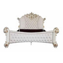 Acme Furniture Vendome Queen Upholstered Poster Bed BD01336Q IMAGE 2