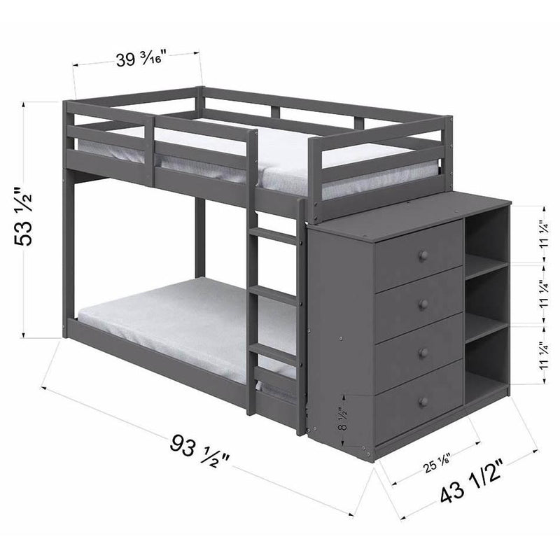 Acme Furniture Gaston BD01372 Twin/Twin Bunk Bed IMAGE 8