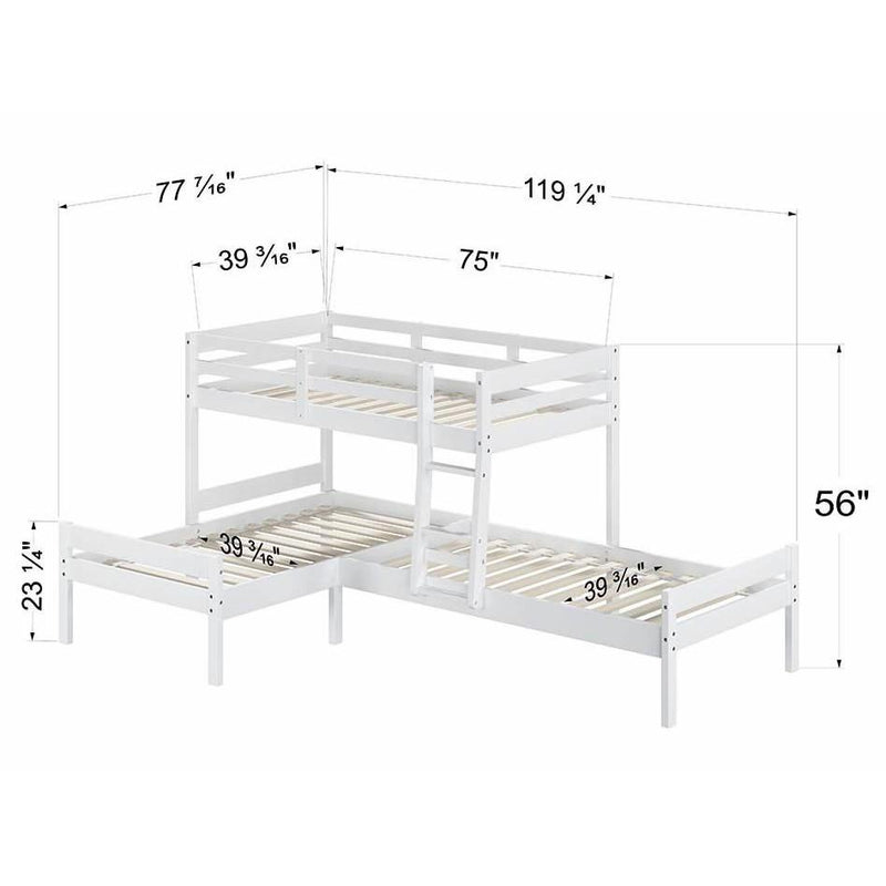 Acme Furniture Manoela BD01374 Triple Twin Bunk Bed IMAGE 8