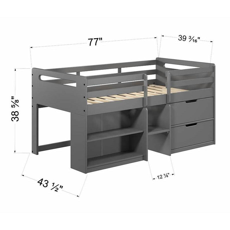 Acme Furniture Fabiana BD01375 Twin Loft Bed IMAGE 7