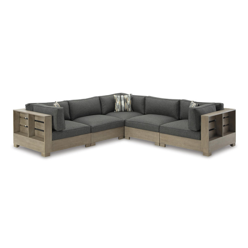 Signature Design by Ashley Citrine Park P660P6 5 pc Outdoor Sectional IMAGE 1