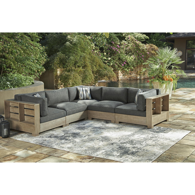 Signature Design by Ashley Citrine Park P660P6 5 pc Outdoor Sectional IMAGE 2