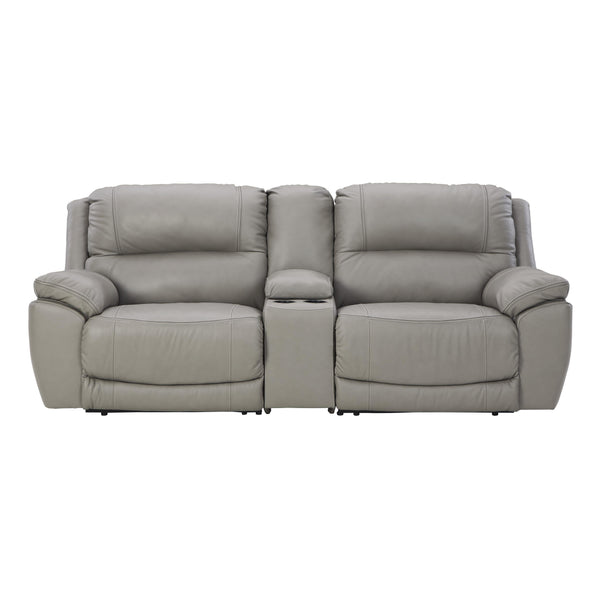 Signature Design by Ashley Dunleith Power Reclining Leather Match 3 pc Sectional U7160557/U7160558/U7160562 IMAGE 1