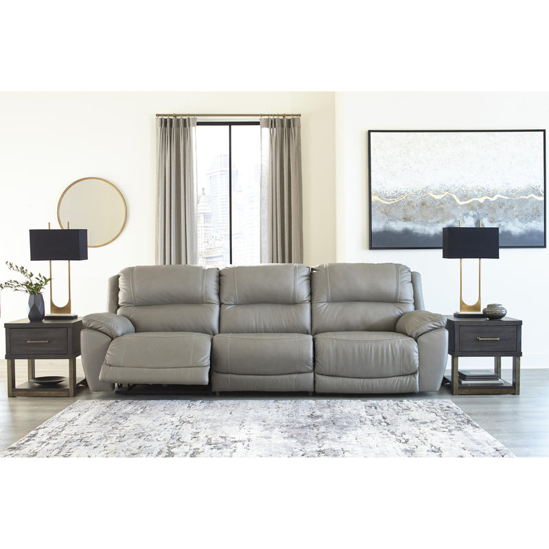 Signature Design by Ashley Dunleith Power Reclining Leather Match 3 pc Sectional U7160558/U7160546/U7160562 IMAGE 4